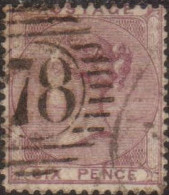 Great Britain 1856 SG70 6d Lilac Queen Victoria FU - Autres & Non Classés