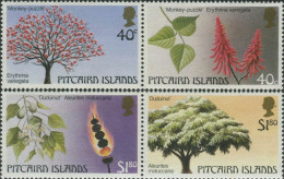 Pitcairn Islands 1987 SG304-307 Trees Set MNH - Pitcairninsel