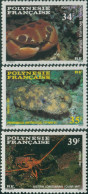 French Polynesia 1987 Sc#455-357,SG501-503 Crustaceans Set MNH - Otros & Sin Clasificación