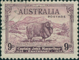 Australia 1934 SG152 9d Macarthur FU - Altri & Non Classificati