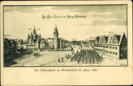 Artiste CPA Wolfenbüttel In Niedersachsen, Schlossplatz Im Jahre 1650 - Sonstige & Ohne Zuordnung