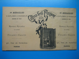 (1897) Coffres-Forts PETITJEAN - Rue De Richelieu à Paris - Publicités