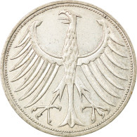 République Fédérale Allemande, 5 Mark, 1958, Hamburg, Argent, TTB, KM:112.1 - 5 Mark