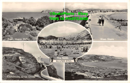 R454223 Llandudno. The Sands. Lighthouse. Great Orme. J. Salmon. RP. Multi View - World