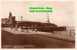 R454163 Aberystwyth. Promenade. Castle And War Memorial. RP - World