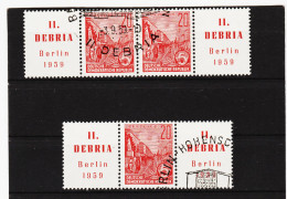 YZO623 DDR 1959 MICHL 580 B Zf  Gestempelt ZÄHNUNG SIEHE ABBILDUNG - Used Stamps