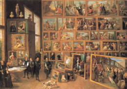 DAVID TENIERS . L'archevêque Léopold Guillaume Contemplant Les Peintures De Sa Galerie De Bruxelles - Paintings