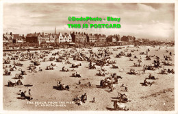 R454182 St. Annes On Sea. The Beach. From The Pier. RP. 1955 - World