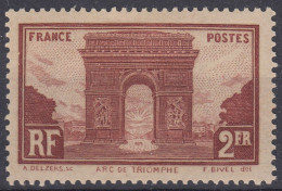TIMBRE FRANCE ARC DE TRIOMPHE N° 258 NEUF * GOMME AVEC CHARNIERE - Nuovi