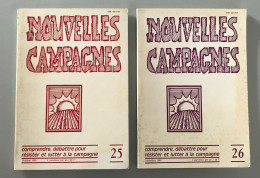 Nouvelles Campagnes N° 25 / 26 - ( Lot De 2 Revues ) - Paquete De Libros