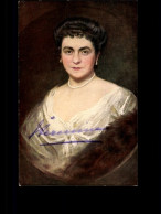 Artiste CPA Schwarz, Alfred, Kaiserin Hermine, Portrait, Ehefrau Kaiser Wilhelm II, Signiert - Royal Families