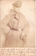 German Feldpost WW1 - Postcard Photo Of German Soldier Glued To Front From A Rekruten Depot In Mannheim-Feudenheim Poste - Militaria