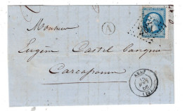 11 AUDE AXAT LAC TAD Type 15 Du 15/08/1866 GC 267 Sur N°22 TTB - 1849-1876: Klassieke Periode