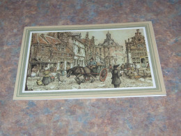 75736-         9,5 X 13,5 CM. - DOUBLE CARD, ILLUSTRATION ANTON PIECK - Pieck, Anton