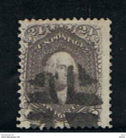 U.S.A.:  1861  G. WASHINGTON  -  24 C. USED  STAMP  -  YV/TELL. 24 - Gebraucht