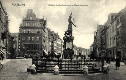 CPA Augsburg Schwaben, Mittlere Maximilianstraße, Merkurbrunnen - Other & Unclassified