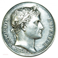 Médaille Argent Napoléon Ier Empereur, Le Sénat Et Le Peuple An XIII - Royaux / De Noblesse