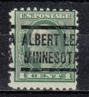 USA Precancel Vorausentwertungen Preo Locals Minnesota, Albert Lea 1914-204 - Vorausentwertungen