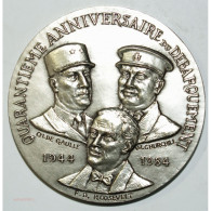 Médaille Argent 40° Anniv. Du Débarquement 1944-1984 Par R.TSCHVDIN - Monarchia / Nobiltà