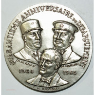 Médaille Argent 40° Anniv. Du Débarquement 1944-1984 Par R.TSCHVDIN - Adel