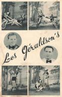 LES GERALDSON'S * CPA Cirque Circus * Acrobates Numéro * Les Géraldson's - Cirque