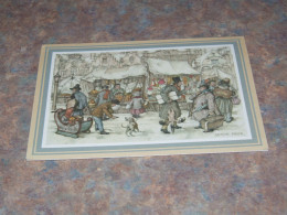 75740-         9,5 X 13,5 CM. - DOUBLE CARD, ILLUSTRATION ANTON PIECK - Pieck, Anton