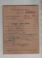 Carte D'identité Voglans Pandin Dozolina Barbera - Non Classés