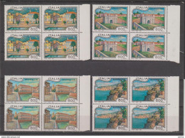 REPUBBLICA:  1993  TURISTICA  -  S. CPL. 4  VAL. BL. 4  N. -  SASS. 2064/67 - Hojas Bloque