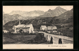 AK St. Christoph Am Arlberg, Teilansicht Vom Ortseingang Aus  - Sonstige & Ohne Zuordnung