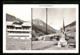 AK Lanersbach /Zillertal, Pension Villa Schönblick, Ortspartie Mit Kirche  - Sonstige & Ohne Zuordnung