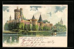 Lithographie Laxenburg, Blick Auf Die Franzensburg  - Sonstige & Ohne Zuordnung