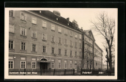 AK Baden Bei Wien, Peterhof, Staatl. Heil- Und Krankenanstalten  - Autres & Non Classés