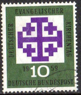 RFA Poste Obl Yv: 187 Mi: 314 Deutscher Evangelischer Kirchentag (cachet Rond) - Usados