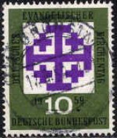 RFA Poste Obl Yv: 187 Mi:314 Deutscher Evangelischer Kirchentag 1959 (TB Cachet Rond) - Gebraucht