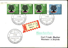 RFA Poste Obl Yv: 199/200 Année Mondiale Du Réfugié (TB Cachet à Date) Fdc Bonn 7-4-60 - 1961-1970