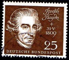 RFA Poste Obl Yv: 191 Mi:318 Josef Haydn Compositeur (Beau Cachet Rond) - Oblitérés