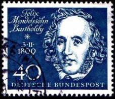 RFA Poste Obl Yv: 192 Mi:319 Felix Mendelssohn Bartholdy Compositeur (TB Cachet Rond) - Usados