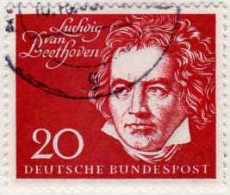 RFA Poste Obl Yv: 190 Mi:317 Ludwig Van Beethoven Compositeur (Beau Cachet Rond) - Gebruikt