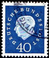 RFA Poste Obl Yv: 176 Mi:305 Theodor Heuss (TB Cachet Rond) - Gebraucht