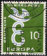 RFA Poste Obl Yv: 164 Mi:295 Europa E Sous Colombe (beau Cachet Rond) - Used Stamps