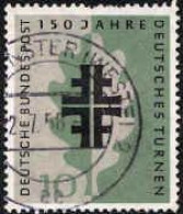 RFA Poste Obl Yv: 163 Mi:292 150 Jahre Deutsches Turnen (TB Cachet Rond) - Usados