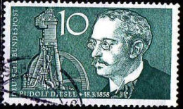 RFA Poste Obl Yv: 156 Mi:284 Rudolf Diesel Ingenieur (cachet Rond) - Used Stamps