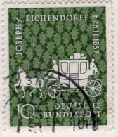 RFA Poste Obl Yv: 151 Mi:280 Joseph V.Eichendorff Malle-poste (Beau Cachet Rond) - Used Stamps