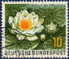 RFA Poste Obl Yv: 146 Mi:274 Schützt Die Pflanzen Nymphaea Alba (beau Cachet Rond) - Used Stamps