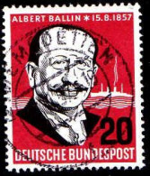 RFA Poste Obl Yv: 138 Mi:266 Albert Ballin Armateur (TB Cachet Rond) - Used Stamps