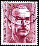 RFA Poste Obl Yv: 113 Mi:237 Thomas Mann Ecrivain (TB Cachet Rond) Dents Courtes - Used Stamps