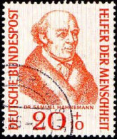 RFA Poste Obl Yv: 100 Mi:224 Dr.Samuel Hahnemann Medecin (Beau Cachet Rond) - Usados