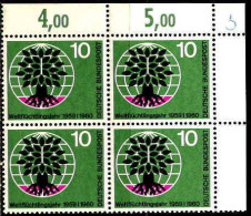 RFA Poste N** Yv: 199 Mi:326 Weltflüchtlingsjahr Bloc De 4 CdF - Unused Stamps