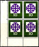 RFA Poste N** Yv: 187 Mi:314 Deutscher Evangelischer Kirchentag Coin D.feuille X4 - Unused Stamps