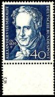 RFA Poste N** Yv: 180 Mi:309 Alexander Von Humboldt Naturaliste Bord De Feuille - Unused Stamps